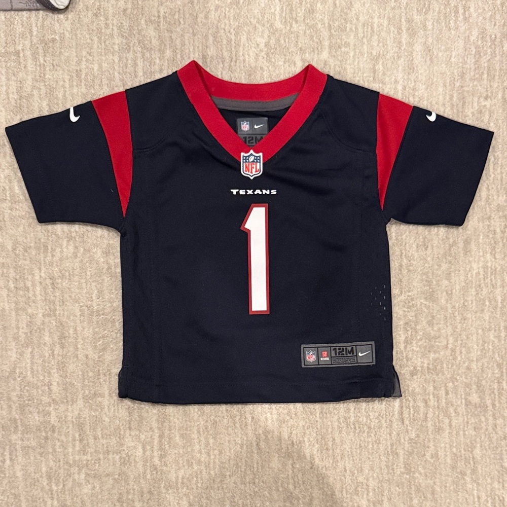 NWOT Nike Kids Texans Jersey - Black and Red
